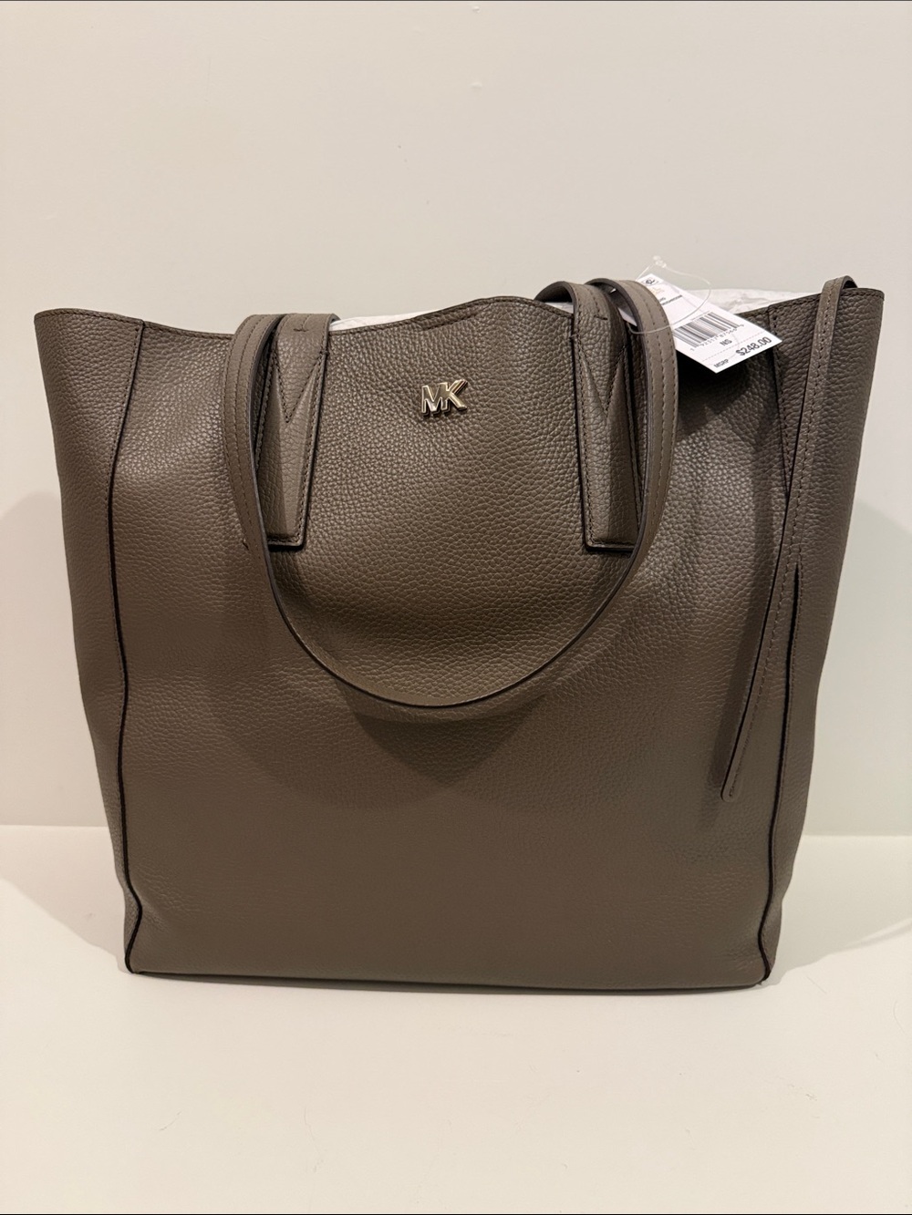 Michael Kors Gray-Brown Pebbled Leather Tote
